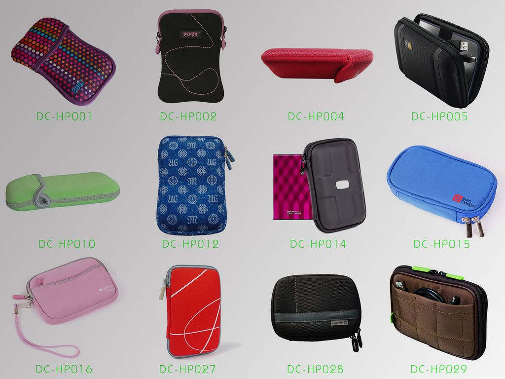 IOMAX Portable hard drive carry case EVA molded velcro strap fast in